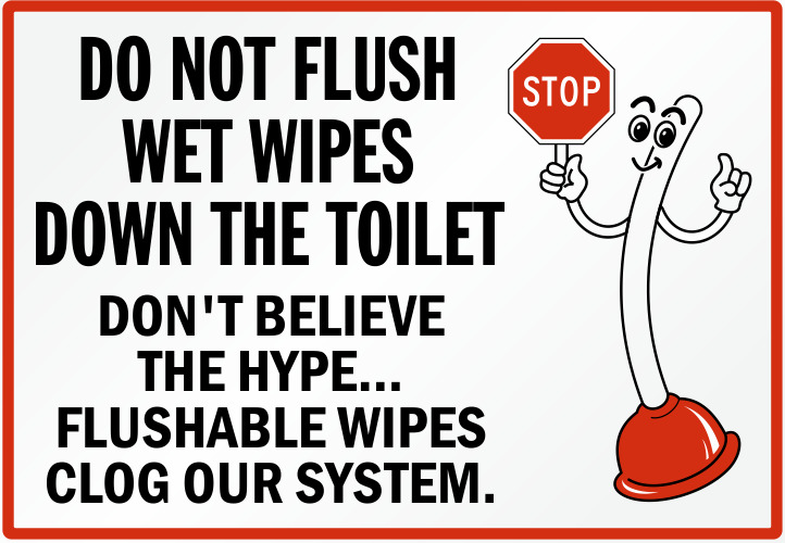 Do Not Flush Wet Wipes
